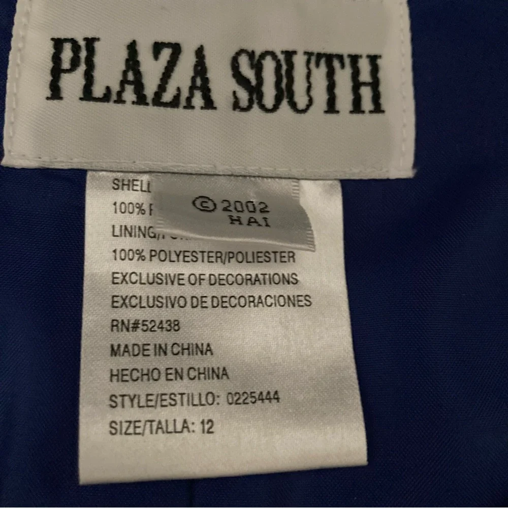 Plaza South Royal Blue Skirt Suit 12